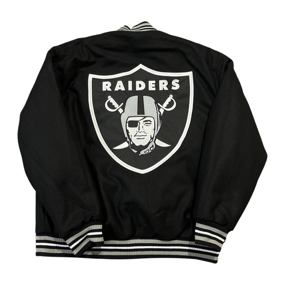 Gilet Réversible NFL Las Vegas Raiders - Gris Taille Large - Homme - Occasion TB État
